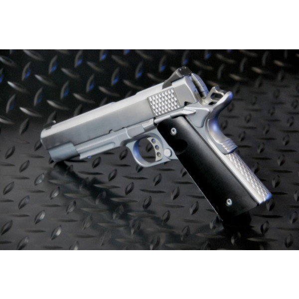 Strike Industries guancette 1911 PX-07 lisce nero semi-lucido, dettaglio 6