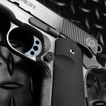 Strike Industries guancette 1911 PX-08 lisce nero opaco, dettaglio 4