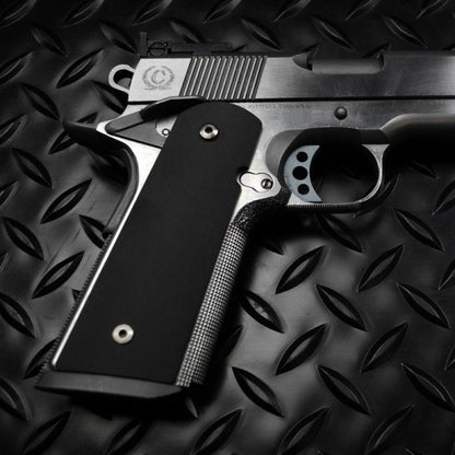 Strike Industries guancette 1911 PX-08 lisce nero opaco, dettaglio 3