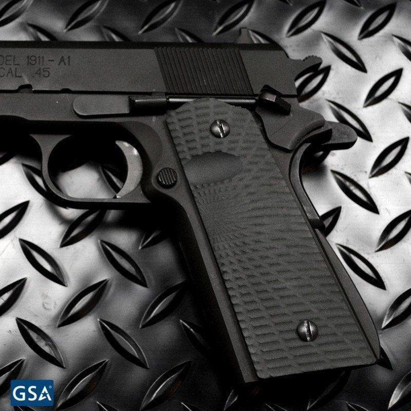 Guancette Strike Industries PX-04 Sunrise Pattern per 1911, immagine 2 di 3