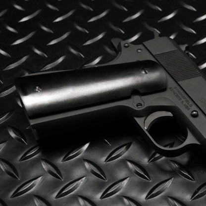 Strike Industries guancette 1911 PX-07 lisce nero semi-lucido, dettaglio 2