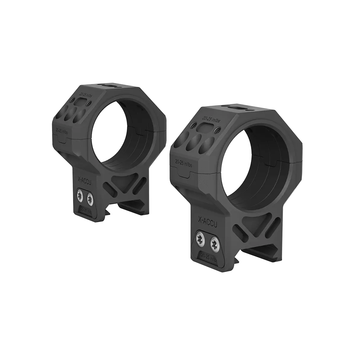 Dettaglio della struttura modulare degli anelli X-MOD 34 mm