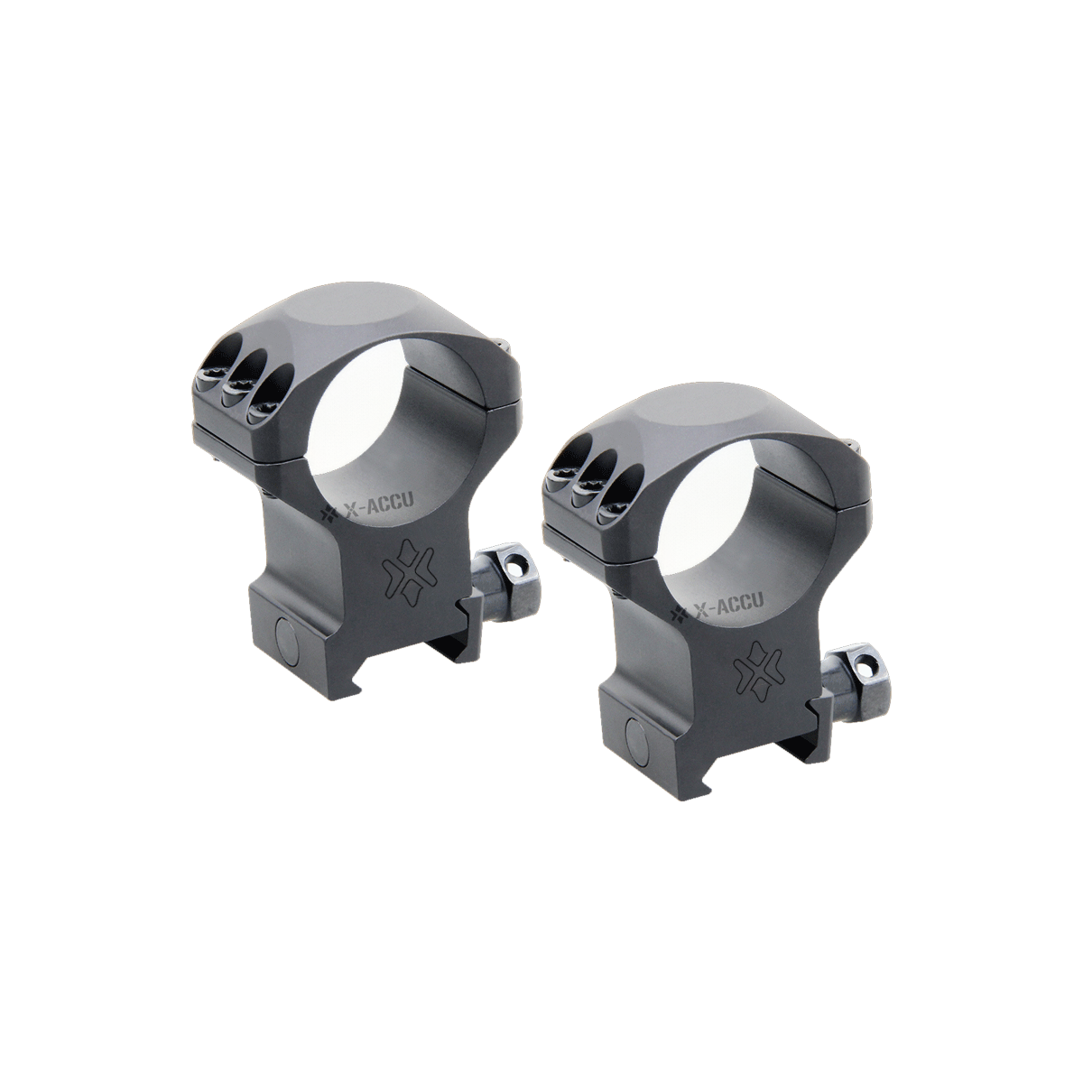 Dettaglio delle sei viti Torx degli anelli X-Accu 30 mm