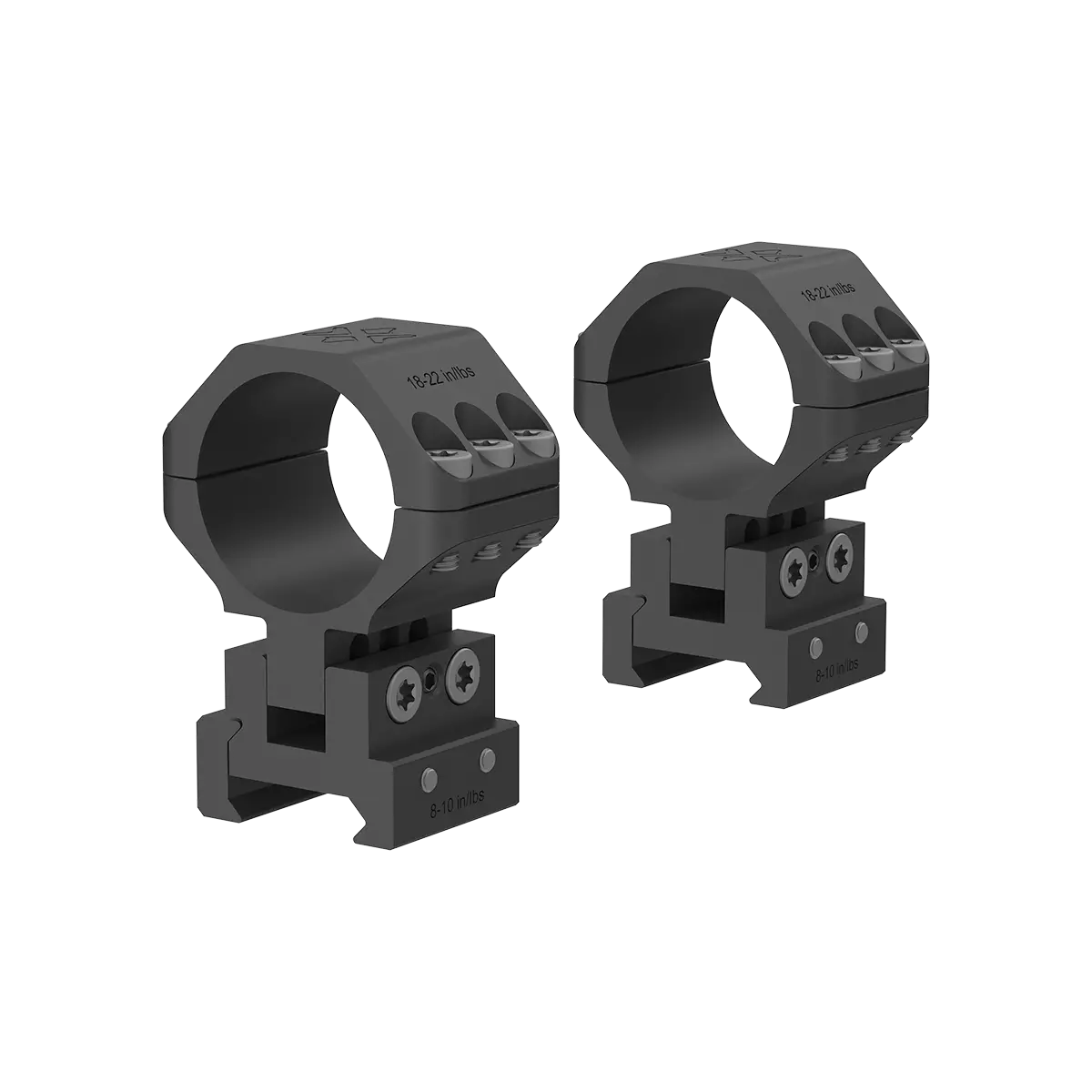Anelli Vector Optics X-ACCU da 30 mm ad altezza regolabile