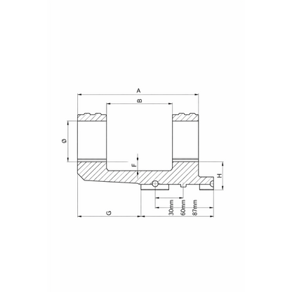 ERATAC attacco monoblocco T7 offset 30 mm BH 35 mm 20 MOA per Picatinny