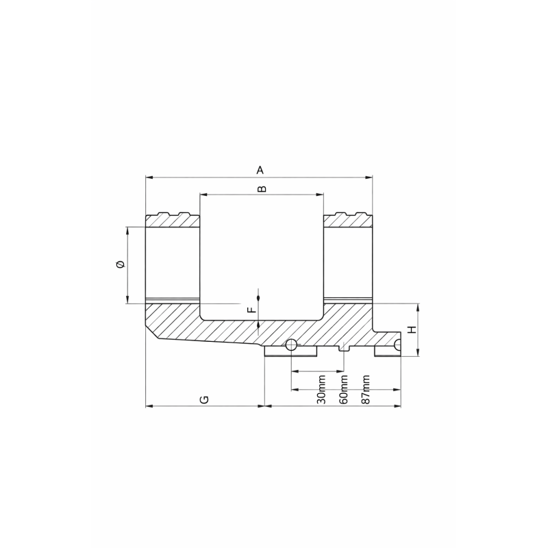 ERATAC attacco monoblocco T7 offset 36 mm BH 20 mm 0 MOA per Picatinny