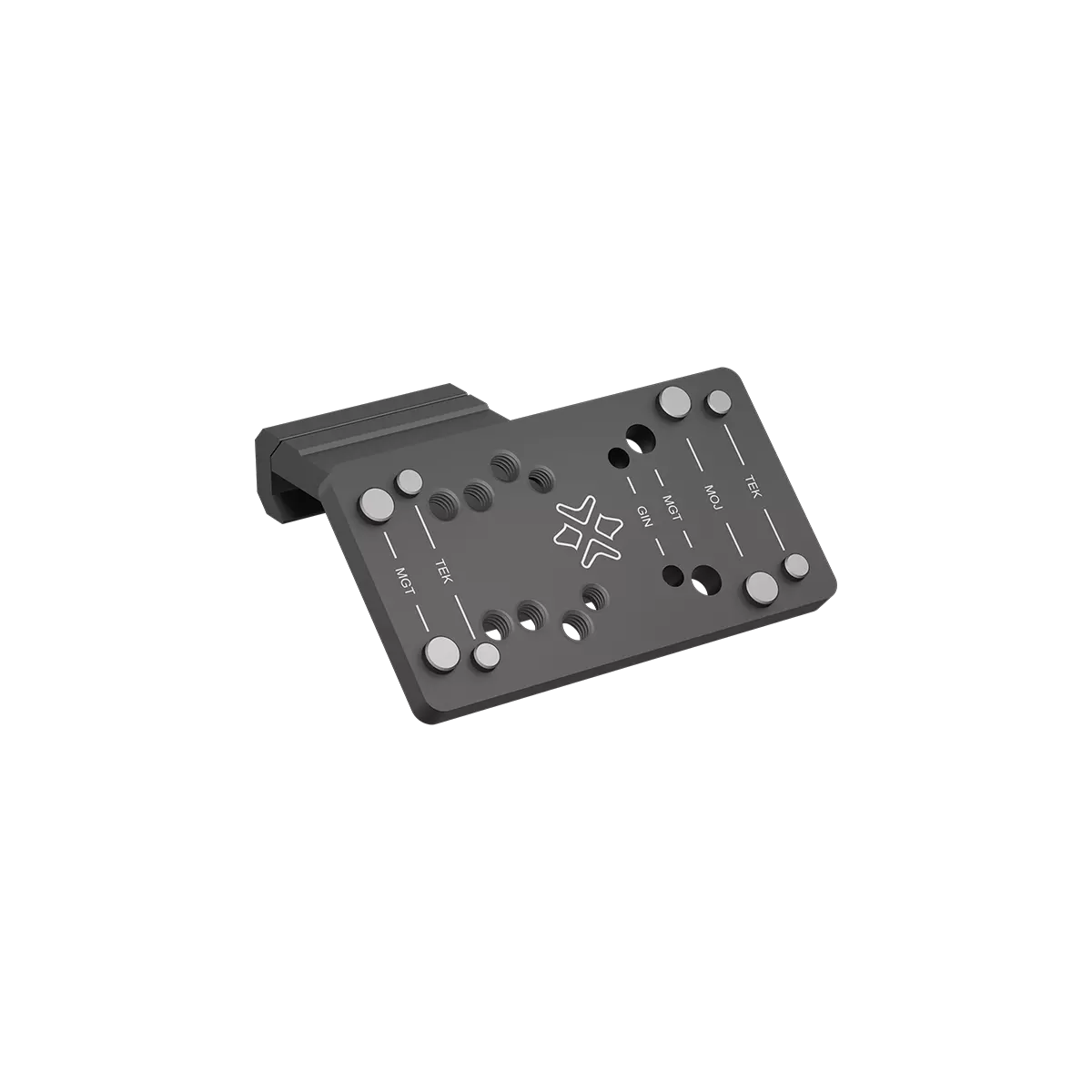 Dettaglio dell'attacco offset Vector Optics in lega 7075-T6