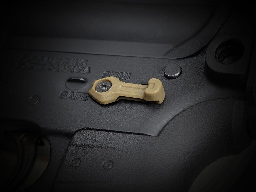 Strike Industries Ultimate Selector Switch kit 10 leve per AR-15, FDE, dettaglio 5