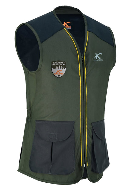Gilet da caccia donna Konustex Notable verde impermeabile