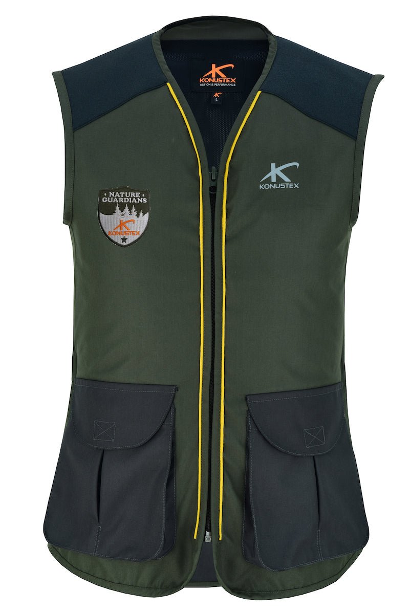 Konustex Notable gilet da caccia donna con tasconi a soffietto
