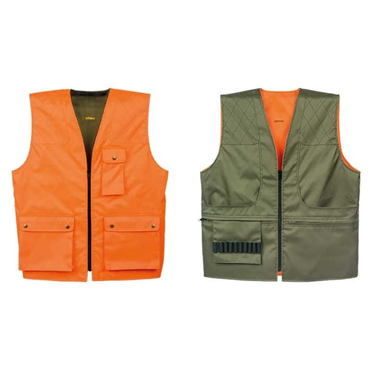 Dörr gilet da caccia reversibile verde/arancio taglia L