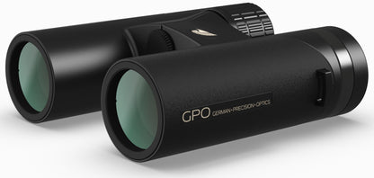GPO Passion ED 10x32 nero, vista di tre quarti