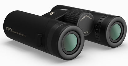 GPO Passion ED 10x32 nero, vista degli obiettivi da 32 mm