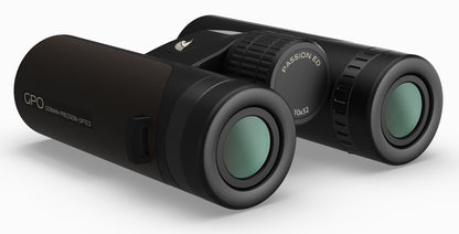 GPO Passion ED 10x32 marrone, vista degli obiettivi da 32 mm