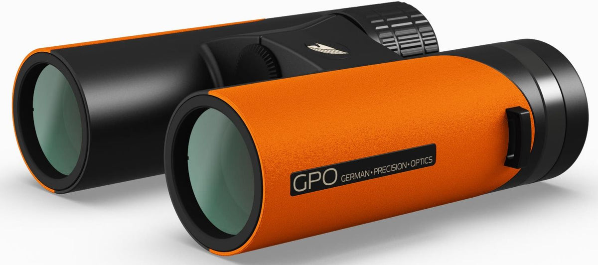 GPO Passion ED 8x32 arancione, vista degli obiettivi da 32 mm