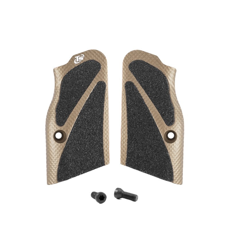 Toni System Guancette 3D ultra corte, fusto small, per Tanfoglio Domina e Limited Custom Unica – Sabbia