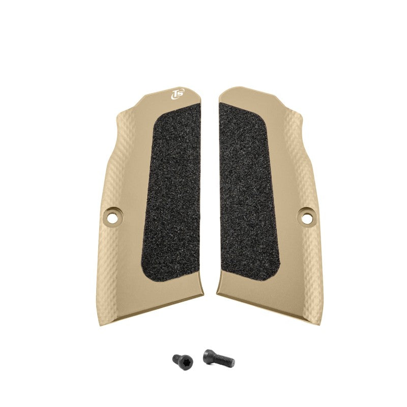 Toni System Guancette High-Grip lunghe, fusto large, per Tanfoglio – Sabbia