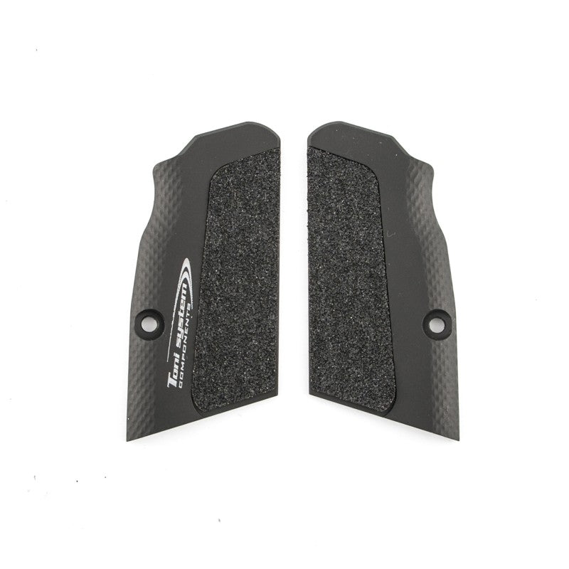 Toni System Guancette High-Grip ultra corte, fusto small, per Tanfoglio Domina e Limited Custom Unica – Nero