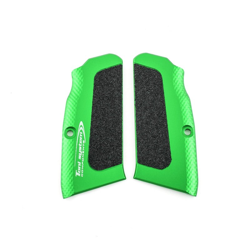 Toni System Guancette High-Grip lunghe, fusto small, per Tanfoglio – Verde