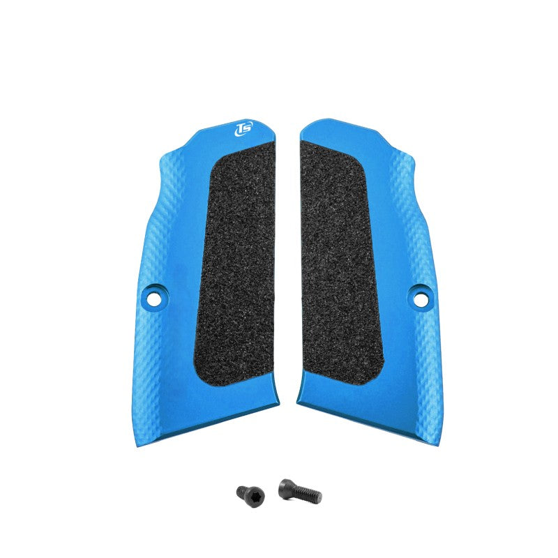 Toni System Guancette High-Grip lunghe, fusto small, per Tanfoglio – Blu
