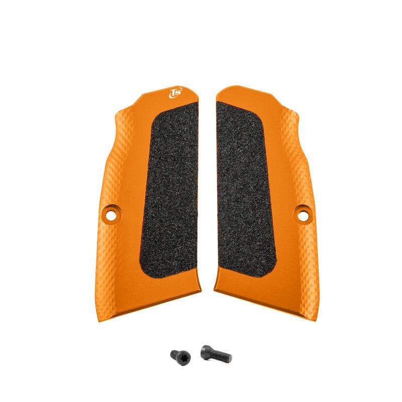 Toni System Guancette High-Grip lunghe, fusto small, per Tanfoglio – Arancione