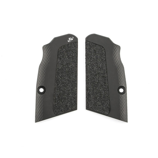 Toni System Guancette High-Grip ultra corte, fusto large, per Tanfoglio Domina e Limited Custom Unica – Nero