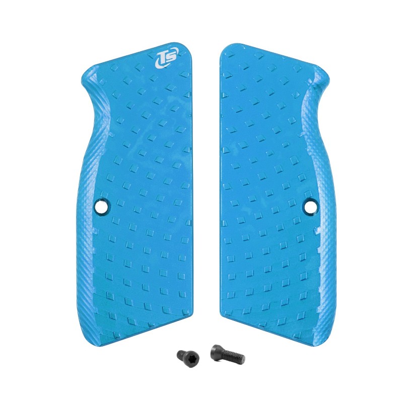Toni System Guancette Vybram lunghe per Tanfoglio P19L-P21L-T95F Match – Blu