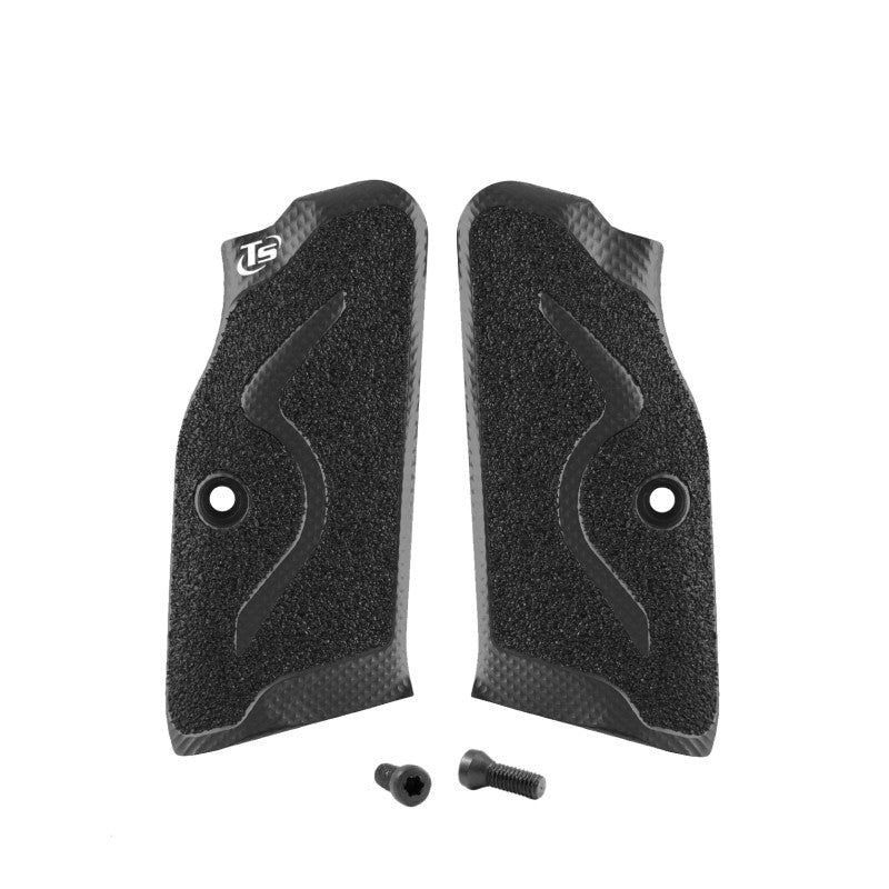 Toni System Guancette Sport Production lunghe, fusto small, per Tanfoglio – Nero