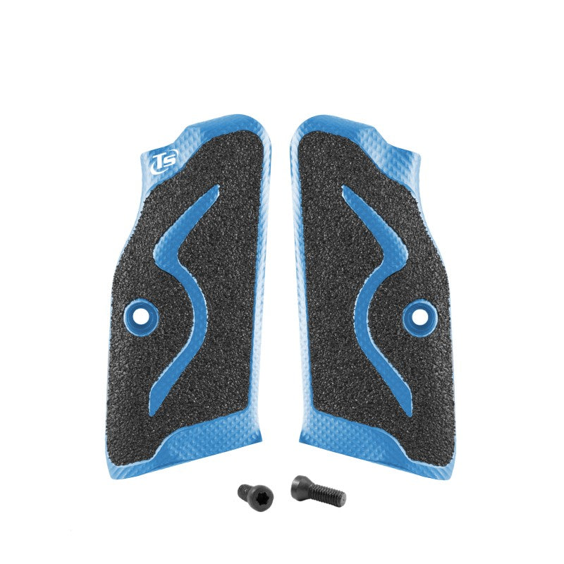 Toni System Guancette Sport Production lunghe, fusto small, per Tanfoglio – Blu
