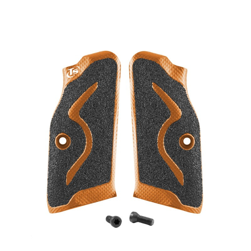 Toni System Guancette Sport Production lunghe, fusto small, per Tanfoglio – Arancione