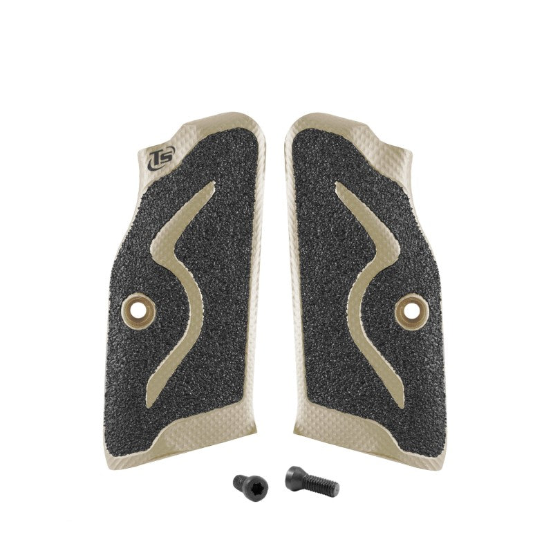 Toni System Guancette Sport Production lunghe, fusto small, per Tanfoglio – Sabbia