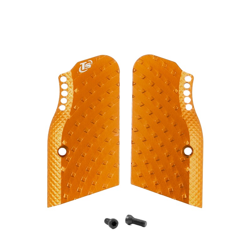 Toni System Guancette Vybram alleggerite corte, fusto small, per Tanfoglio – Arancione