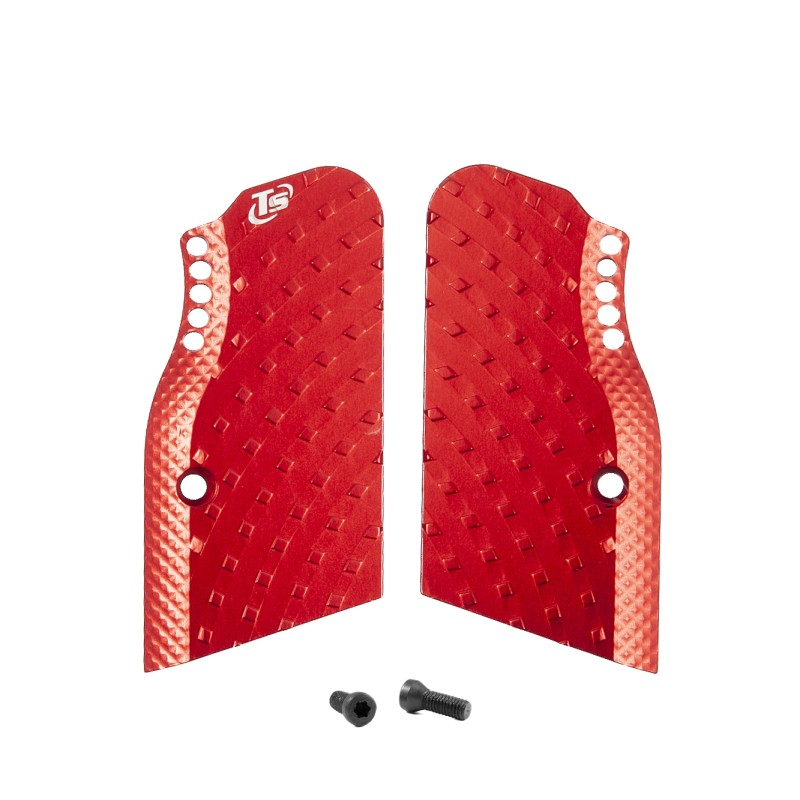 Toni System Guancette Vybram alleggerite corte, fusto small, per Tanfoglio – Rosso