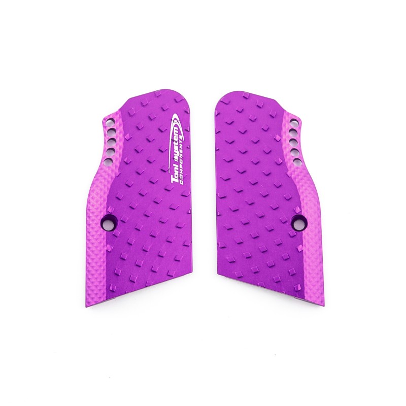 Toni System Guancette Vybram alleggerite corte, fusto small, per Tanfoglio – Viola