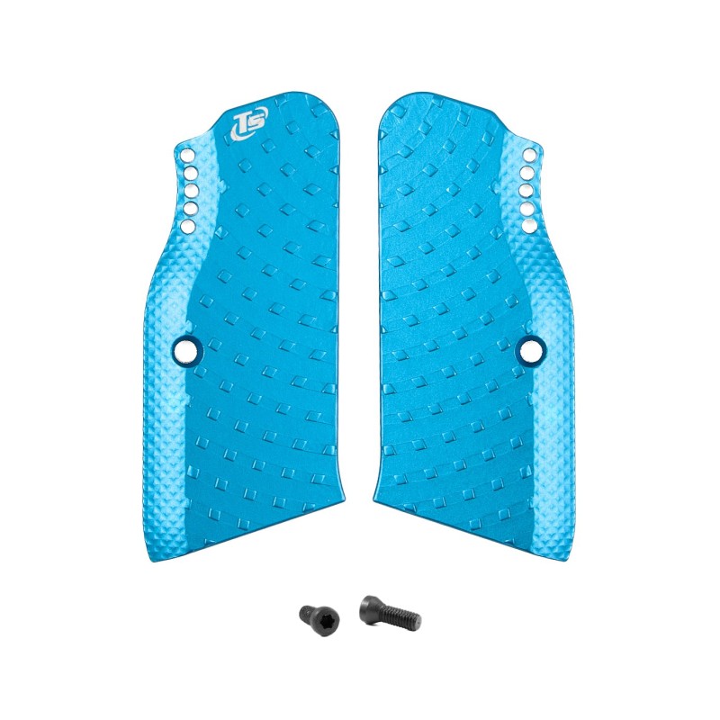 Toni System Guancette Vybram alleggerite lunghe, fusto small, per Tanfoglio – Blu