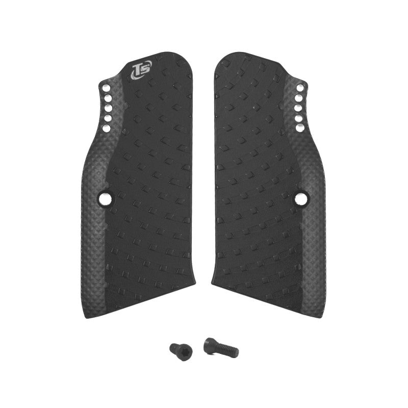 Toni System Guancette Vybram alleggerite lunghe, fusto small, per Tanfoglio – Nero