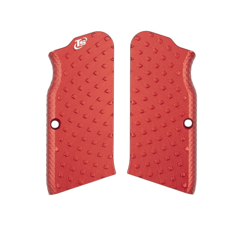 Toni System Guancette Vybram lunghe, fusto small, per Tanfoglio – Rosso