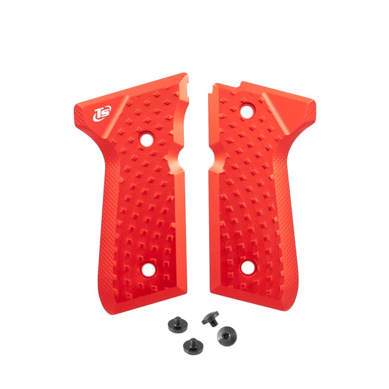 Toni System Guancette Vybram per Beretta 92, 96, 98, Elite LTT e M9A1 – Rosso