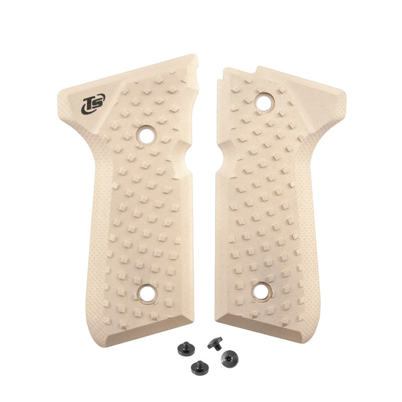 Toni System Guancette Vybram per Beretta 92, 96, 98, Elite LTT e M9A1 – Sabbia