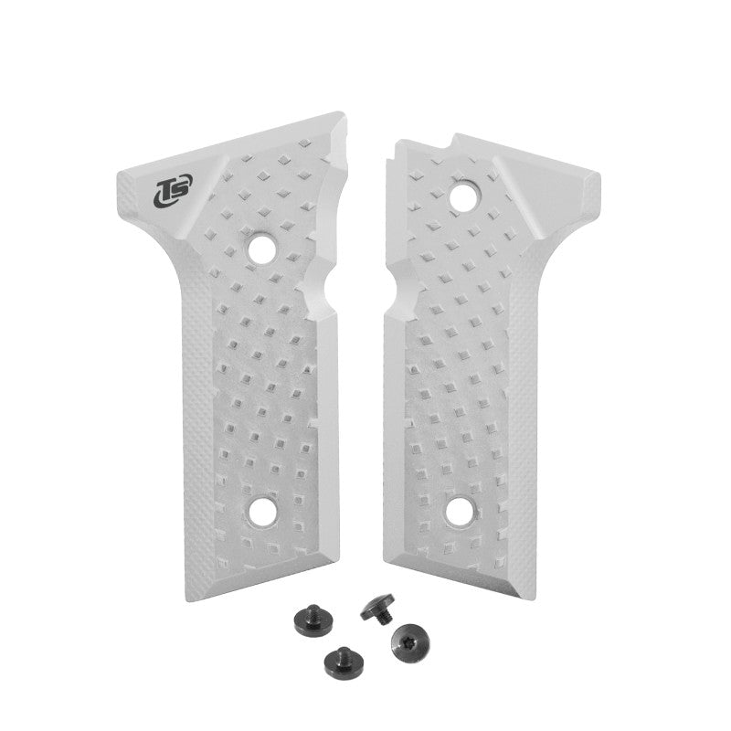 Toni System Guancette Vybram per Beretta M9A3, M9A4 e 92X Full Size – Argento