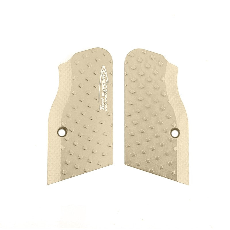 Toni System Guancette Vybram ultra corte, fusto small, per Tanfoglio Domina e Limited Custom Unica – Sabbia