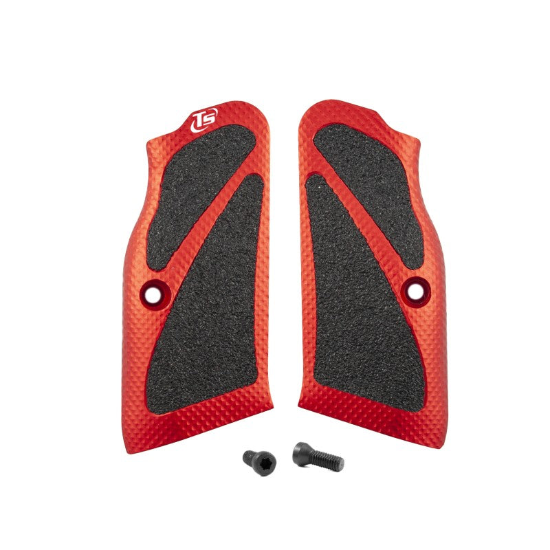 Toni System Guancette X3D lunghe, fusto large, per Tanfoglio – Rosso