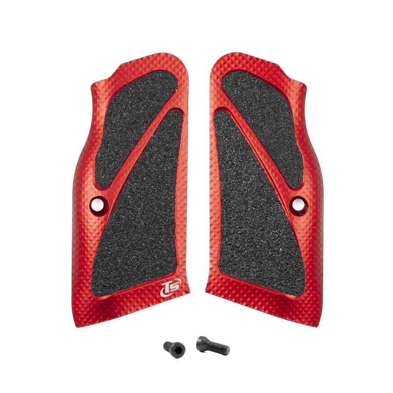 Toni System Guancette X3D lunghe, fusto small, per Tanfoglio – Rosso
