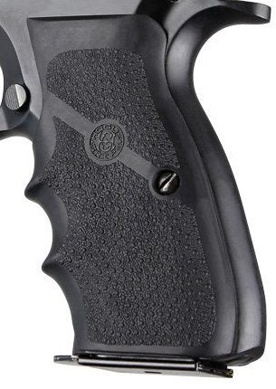 Hogue CZ-75 TZ-75 P-9 Rubber Wraparound w/ Finger Grooves Black