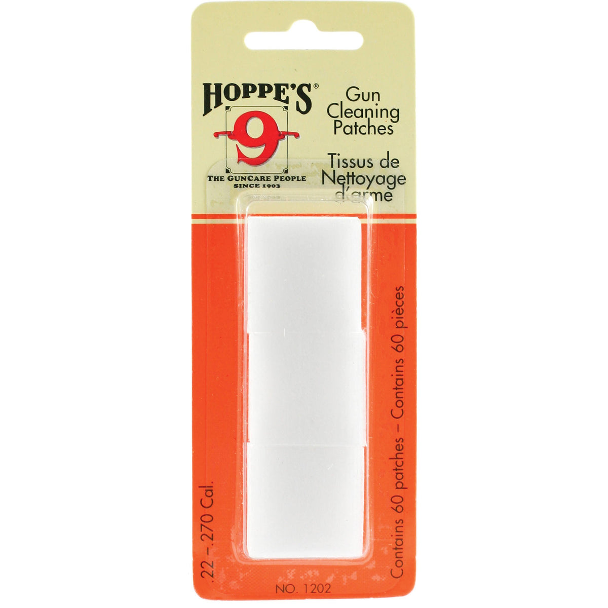 Hoppe's Gun Cleaning Patches .22-.270