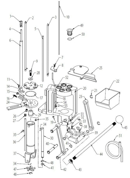 Esploso ricambi della pressa Hornady Lock-N-Load AP