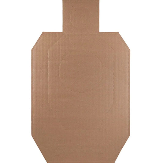 R2 USA Cardboard Idpa Target Tan/White - 50 Pcs./Pack