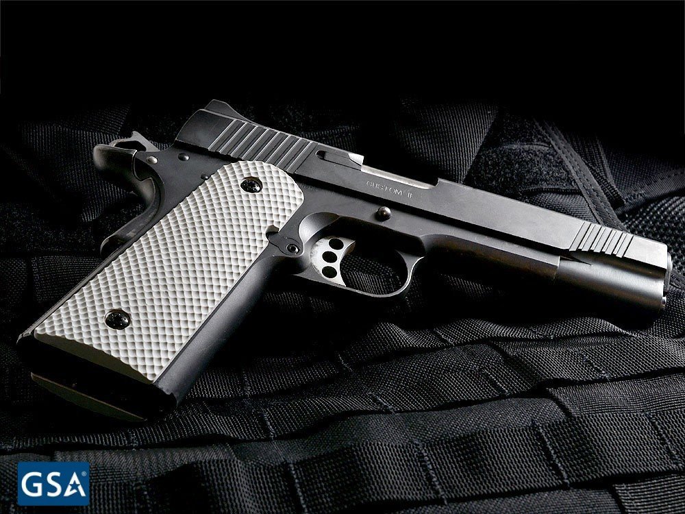 Strike Industries guancette 1911 BMC PX-09 Golf Ball Dimple Pattern grigie, dettaglio 5