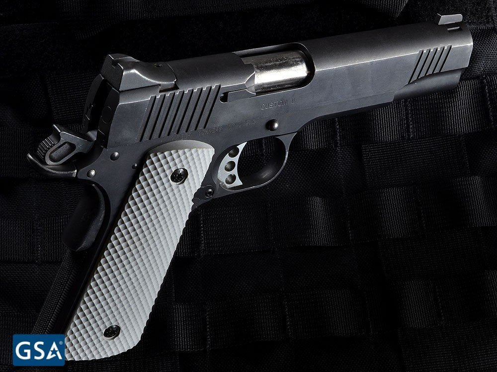 Strike Industries guancette 1911 BMC PX-09 Golf Ball Dimple Pattern grigie, dettaglio 4