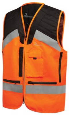 Konustex Gametop Reflex gilet da caccia vista posteriore con carniere